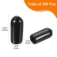 thumbnail image 2 of Uxcell 300Pcs Pegboard Hook Tip Protector Rubber End Caps Inner Dia 5mm Black, 2 of 7