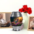 thumbnail image 6 of JAGASY Butterfly Urns for Mom Ashes - Sunlight Keepsake Urn for Human Ashes Dad - Small Purple Flower Cremation Urns for Funeral - Blue Butterfly Adult Urn for Male & Female - 3 Inchdecor, 6 of 7