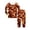 Orange-A, variant on Miaoju Cotton Halloween Pajamas for Front Cute Graphic Print Top and Pant Sleepwear with Pockets Loose Home Clothes 2 Piece Cotton Pajama Outfits