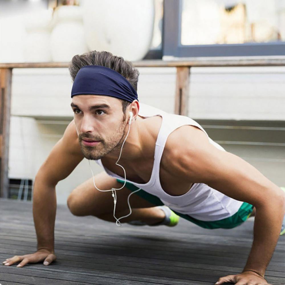 Bandeau Homme Sweatband & Sports Headband Pour Courir, Cyclisme, Yoga,  Basketball - Stretchy Moisture Wicking4pcs