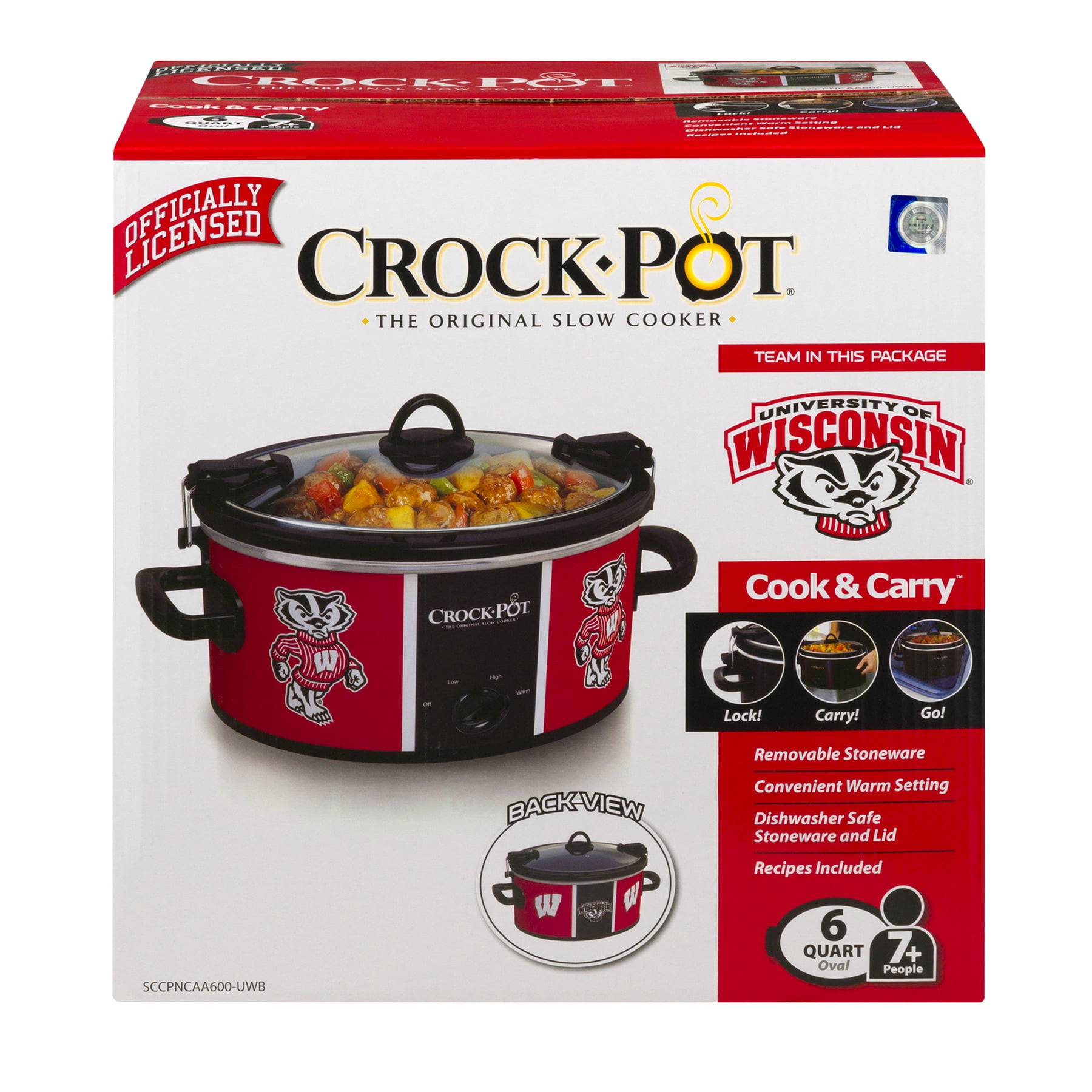 Crock-Pot Ohio State Buckeyes Collegiate 6-Quart Cook & Carry Slow Cooker