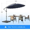thumbnail image 2 of SUNBURY 10 FT Round Cantilever Patio Umbrella with Cross Base, 2 of 13