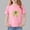 Pink, variant on Avrnliq Girls Orange 100% Cotton Kids T-Shirt Abstract Elephant Line Art Fade-Resistant Crew Neck Short Sleeve Casual Tee (2-13Y),Size 7-8 T