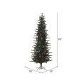 thumbnail image 2 of Vickerman 7.5' x 38" Hillside Pencil Spruce Artificial Christmas Tree, Multi-colored Dura-Lit LED lights, 2 of 2