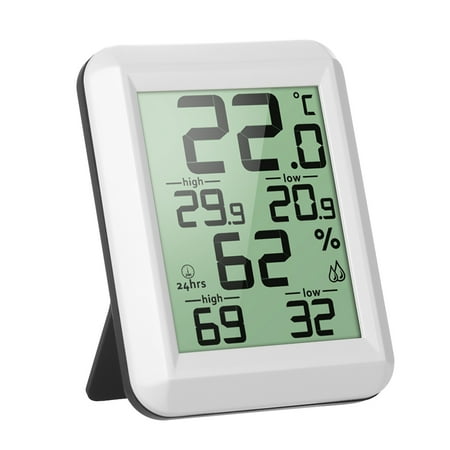 

LCD Digital Indoor Hygrometer Room °C/°F Humidity Monitor Gauge Thermo-Hygrometer with Back Stand