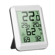 Mini LCD Digital Indoor Thermometer Hygrometer Room °C/°F Temperature Humidity Monitor Gauge Thermo-Hygrometer with Back Stand