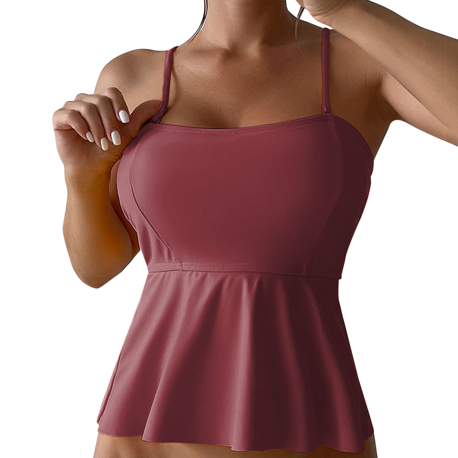 Tummy Control Swimsuits For Women Fashionable Belly Covering Swimsuit