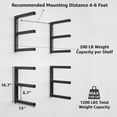 thumbnail image 2 of Estante organizador de madera YYR, 6 niveles, capacidad de 544 kg, 2 of 9