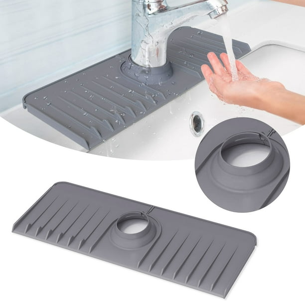 Kitchen Faucet Sink Splash Guard, Newest Silicone Faucet Water Catcher