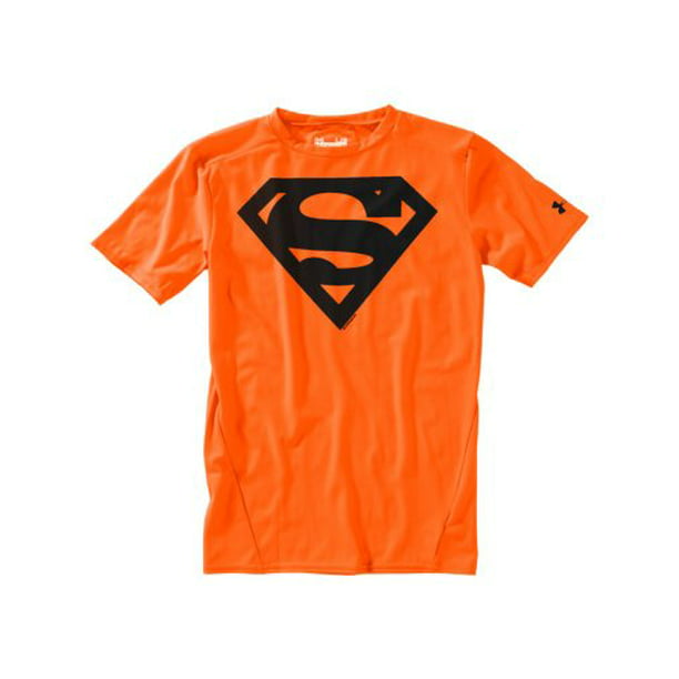 Under Armour Men's Short Sleeve Shirt Superman Small Blaze Orange - Walmart.com