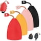 thumbnail image 1 of 4 fundas para llaves de coche, bonitas y creativas fundas de piel sintética para llaves de coche con gran capacidad extraíbles para llaves de hombre y mujer (rojo, amarillo, rosa, negro), 1 of 5