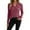 Hot Pink, variant on Posijego Womens V Neck Sweaters Knit Long Sleeve Solid Color Stretch Soft Lightweight Pullover Tunic Tops for Women