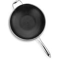 thumbnail image 2 of HexClad Hybrid Nonstick 12-Inch Wok, Stay-Cool Handle, Dishwasher and Oven Safe, Compatible with All Cooktops, Induction Ready, 2 of 6