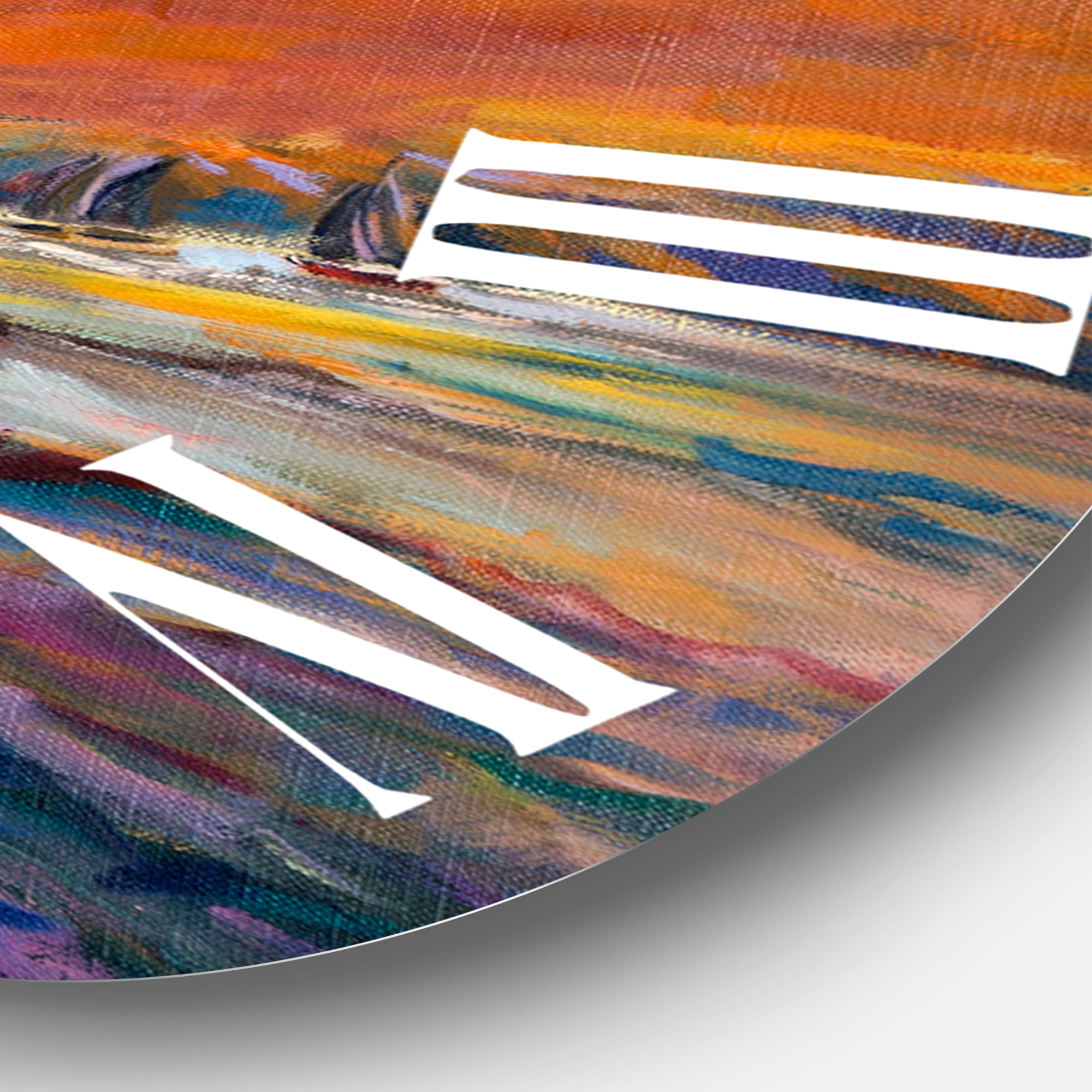 Designart 1 in Quartz Coastal Wall Clock