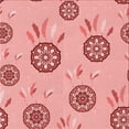 thumbnail image 1 of Ahgly Company Indoor Square Patterned Pastel Pink Area Rugs, 5' Square, 1 of 6