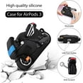thumbnail image 5 of Worryfree Gadgets Silicone Case for Apple Airpod 3 Case 3D Cartoon Cool Motorcycle Design for Men Boys Shockproof with Keychain - Black, 5 of 6