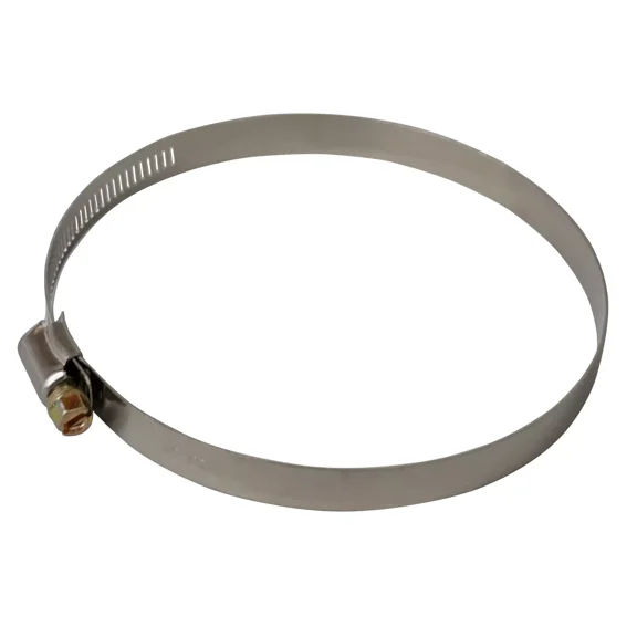 Stainless Steel Hose Clamp, 4" X 5", 1/4" Screw Head, 5/16" Band Width, Cl4