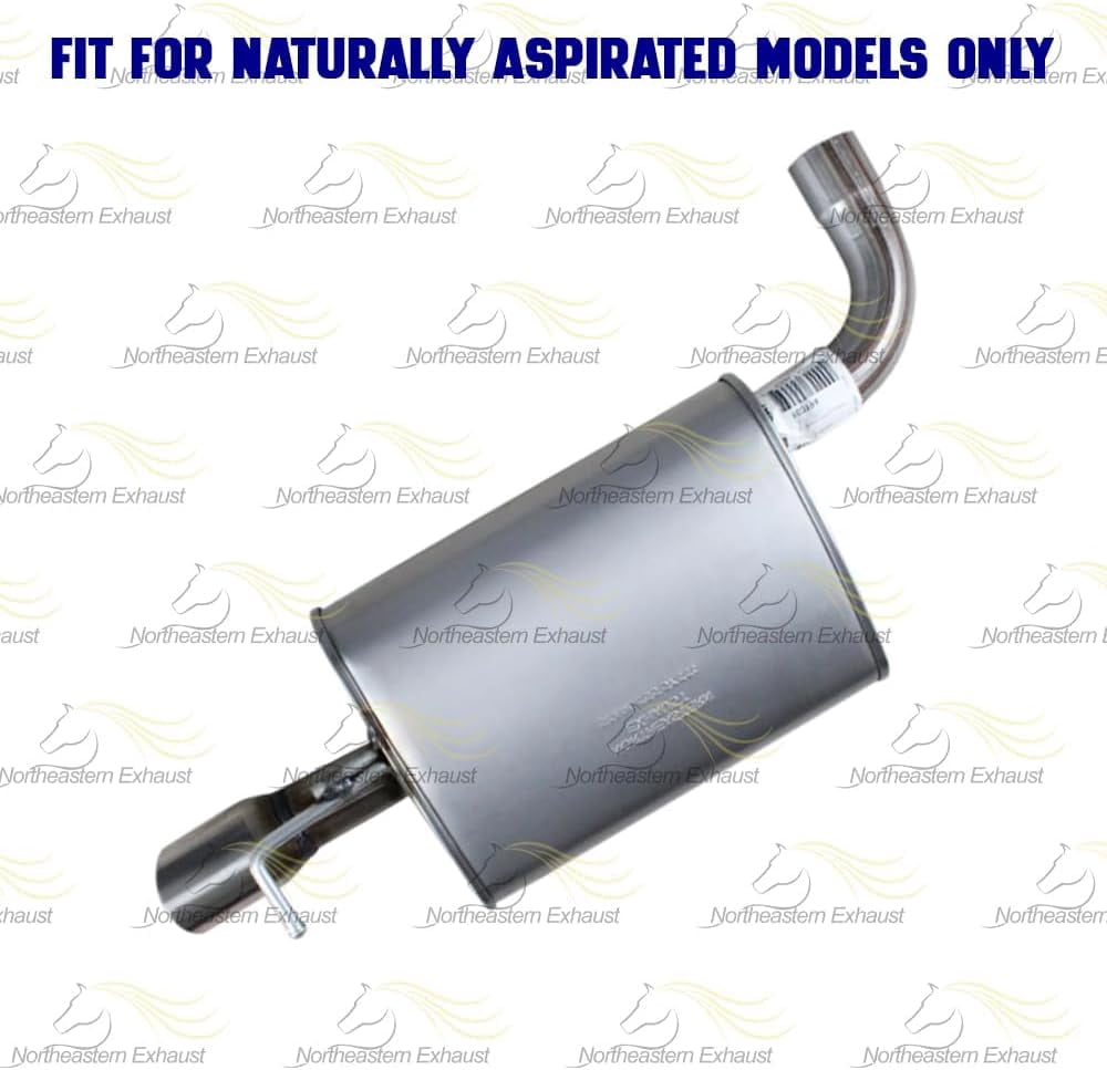 Northeastern Exhaust | Stainless Steel Passenger Side Muffler Fits 2012-2015 Ford Explorer 2.0L & 2011-2015 Ford Explorer 3.5L SUV - Direct Fit