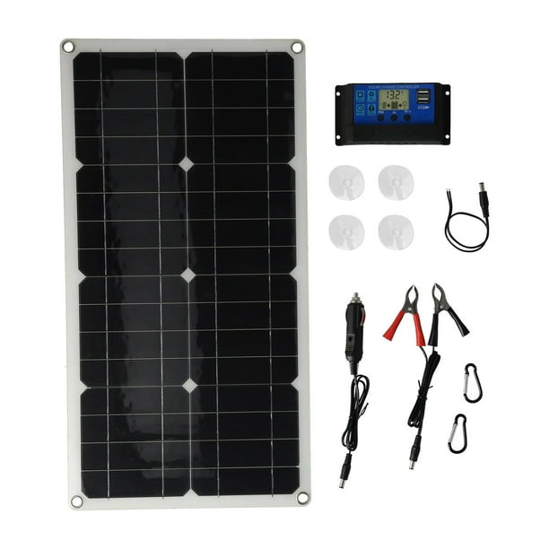 Panneau solaire 100W 12V de panneau solaire, Chargeur de Batterie