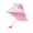 Pink, variant on Baby Sun Hat with Neck Flap Wide Brim Ponytail Beach Summer Bucket Hat for Girls Boys, Pink