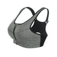 thumbnail image 3 of KingShop Womens Zip Front Sports Bra Wireless Post-Surgery Bra Active Yoga Sports Bras, 3 of 4