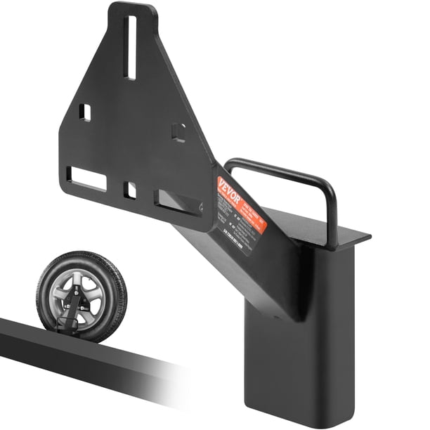 VEVOR Soporte de llanta de repuesto, montaje de llanta de repuesto para remolque, capacidad de 160 lbs, accesorios de remolque utilitario que se adapta a la mayoría de las ruedas de 4 y 5 y 6 y 8