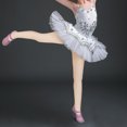 thumbnail image 4 of GOOHOCHY 2 pares de medias de ballet, medias de baile, pantimedias para mujer, mallas elásticas de transición, talla L, 4 of 7