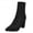 Black, variant on Womens Fashion Leopard Print Pullover Boots Socks Boots Ankle Boots