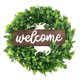 thumbnail image 1 of 1 corona decorativa de bienvenida para puerta, adorno de simulación, 1 of 8