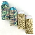 thumbnail image 4 of BAGnoREGio 6 Pack Insulated Velvet Slim Can Cooler - Soft Fluffy Neoprene 12 oz Skinny Beverage Sleeve Holder (Leopard), 4 of 4