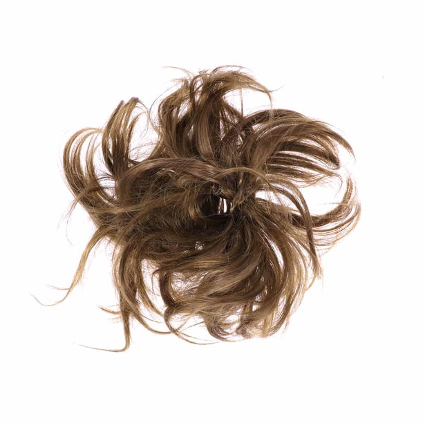 BRIGHTFUFU Extensiones de cabello con cola de caballo a la moda para mujer, postizos para moño, Scrunchie, ondas elásticas, rizado, postizos sintéticos (6A #)