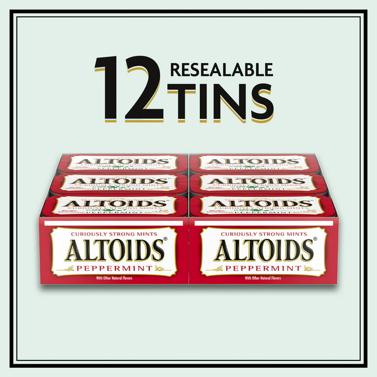 Altoids Classic Peppermint Breath Mints Hard Candy - 1.76 oz Tin
