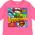 thumbnail image 4 of Inktastic I'm Four Comic Book Boys or Girls Long Sleeve Toddler T-Shirt, 4 of 5