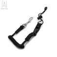 thumbnail image 2 of Gustave Elastic 5 Feet Paddle Leash Kayak Canoe Safety Fishing Rod Rowing Boats Coiled Lanyard Cord Tie Rope, Black, 2 of 8