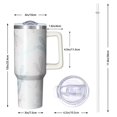 thumbnail image 3 of 1pc dragonfly 40oz Tumbler with Straw & Handle - Insulated Stainless Steel Cup | Holiday Gift for Man Women (Christmas, Valentine's, Birthday), 3 of 5