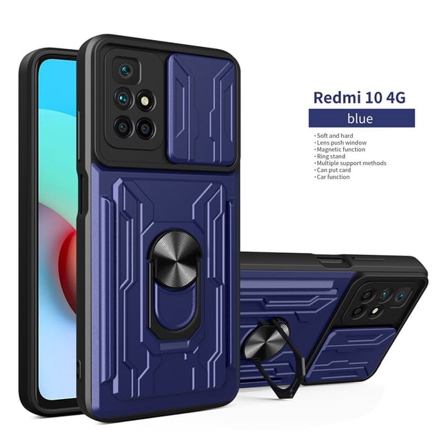 Funda protectora a prueba de golpes para Xiaomi Redmi 10 10C Note 11 11S 9 Mi 11T 12 POCO X3 X4 M4 Pro F3 F4 GT, funda magnética con ranura para tarjetas Tan Jianjun unisex
