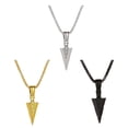 thumbnail image 4 of Redempat Stylish Triangular Spearhead Necklace Set Highly Polished Long-lasting Color Retention And Can Wear Gold, 4 of 6