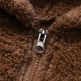 thumbnail image 4 of Vedolay Coats for Boys Casual Button Down Overcoat Jackets Outwear 2023 Brown,70, 4 of 5