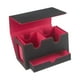 thumbnail image 3 of Estuche para baraja de cartas de cuero sintético, protector para cartas coleccionables Rojo, 3 of 9
