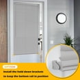thumbnail image 5 of LazBlinds 1" Vinyl Mini Blinds for Doors, Cordless French Door Blinds for Privacy, Light Filtering Privacy Horizontal Shades for Front Door Patio Sidelight Glass Door, 18" W x 24" H, Grey, 5 of 6