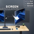 thumbnail image 3 of VIVO Telescoping Dual Ultrawide 40" to 45" Monitor Heavy Duty Desk Mount Stand, 3 of 8
