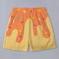 thumbnail image 4 of WILLBEST Shorts para Hombre. Shorts de Tabla para Hombre para Nadar En La Playa y Hacer Ejercicio. Diseño Elegante con Cordones y Estampado de Hielo Derretido para Cualquier Temporada. 2136, 4 of 5