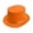 Orange, variant on Classic Satin Top Hat for Unisex with Colorful Options,Fancy Magician Stage Performance Cap for Party Suit Accessory White