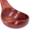 thumbnail image 3 of 2PSC Wooden Spoon 9.45 Inch Smooth Long Handle Spoon Multipurpose Long Handle Wood Porridge Ladle Lightweight Deep Wooden Soup Ladle Spoon for Kitchen Restaurant, 3 of 10