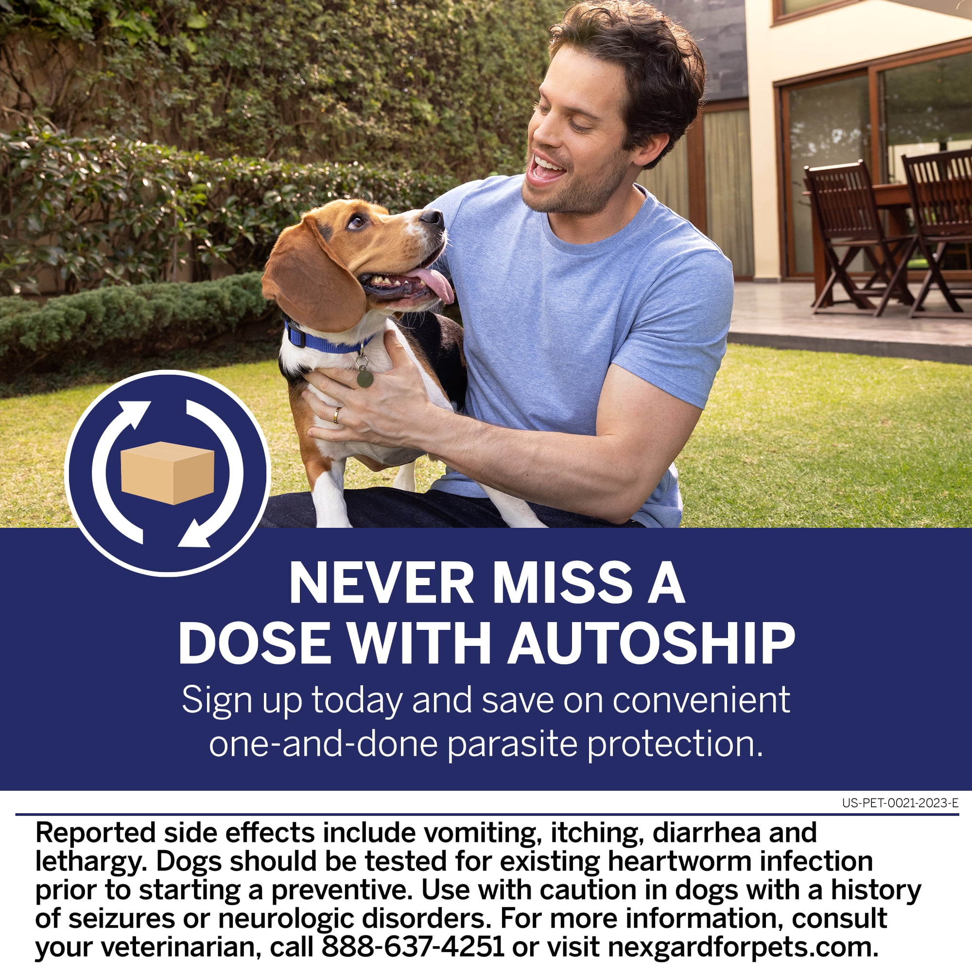 NexGard Plus Flea, Tick & Heartworm Chewable for Dogs 8.1-17 lbs, Beef Flavor, Green Box