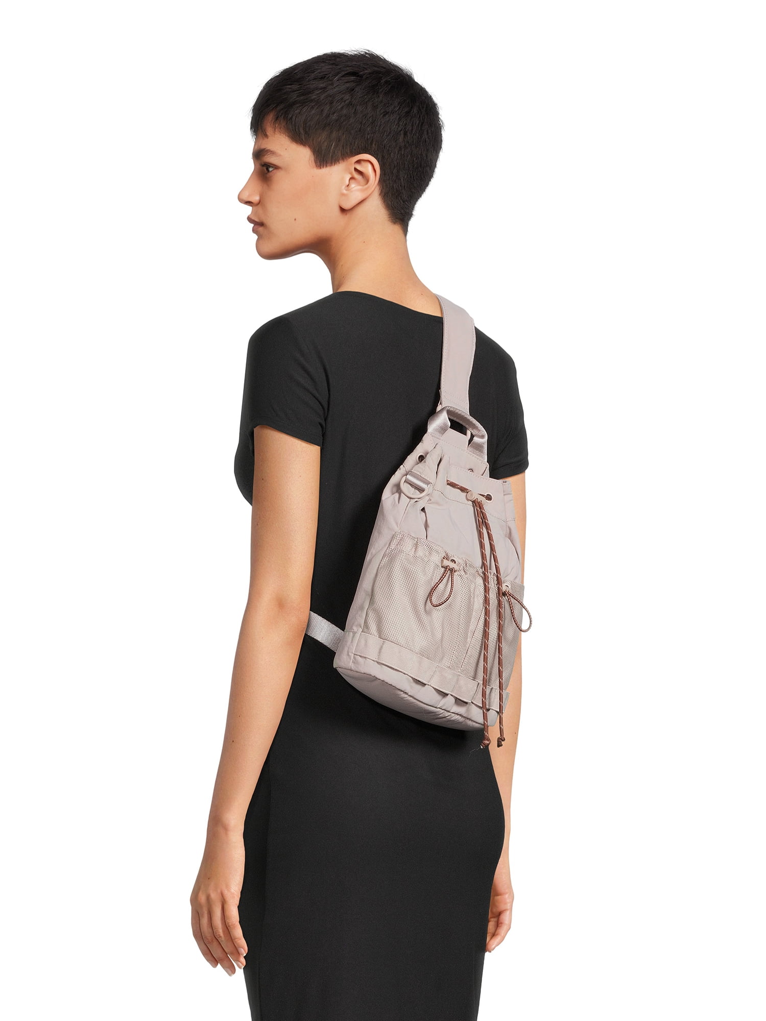 Athletic Works Women's Sling Backpack, Wild Mushroom