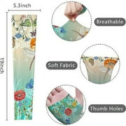 Numjaw Gardening Sleeves for Women Farm Sun Protection Ice Silk Thorn Proof Cooling Arm Sleeves to Cover Arms for Garden Sports