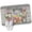 Gray, variant on Front Door Mat 15.7"x23.6", Spring Flowers Non Slip Backing & Low Profile Doormats, Absorbent Muddy Dirt Trapper Door Mats for Front Back Door All-Weather Farmhouse Watercolor Teal Wood Grain