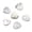 A, variant on M Natural Crystal Agate Stone 20Mm Heart Shaped Small Ornament Diy Decoration Figurine Unpolished Bare Stone