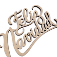 thumbnail image 2 of Krafty Supply 1/8" MDF Feliz Navidad Wood Words Cutout | Merry Christmas wood | Christmas wreath | Christmas Door hanger | Spanish Christmas | 10", 2 of 4